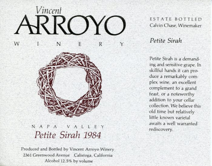 Petite Syrah - 1984 - Arroyo