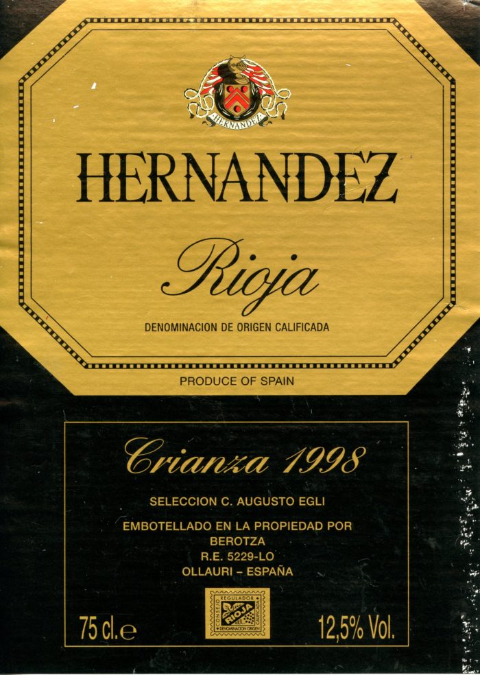 Rioja - 1998 - Bertoza