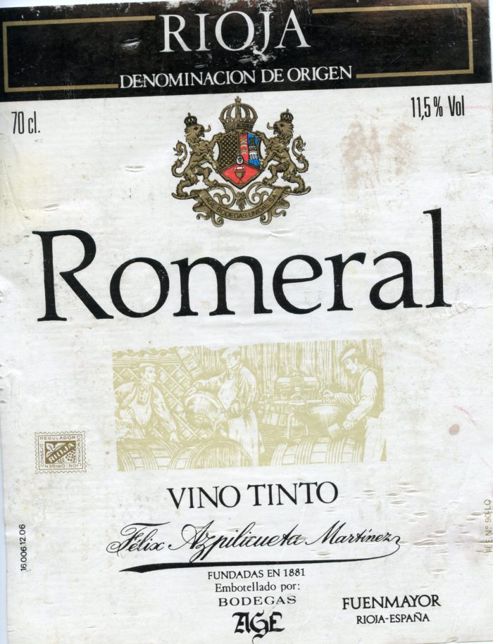 Rioja - moderna - Azpilicueta Martinez