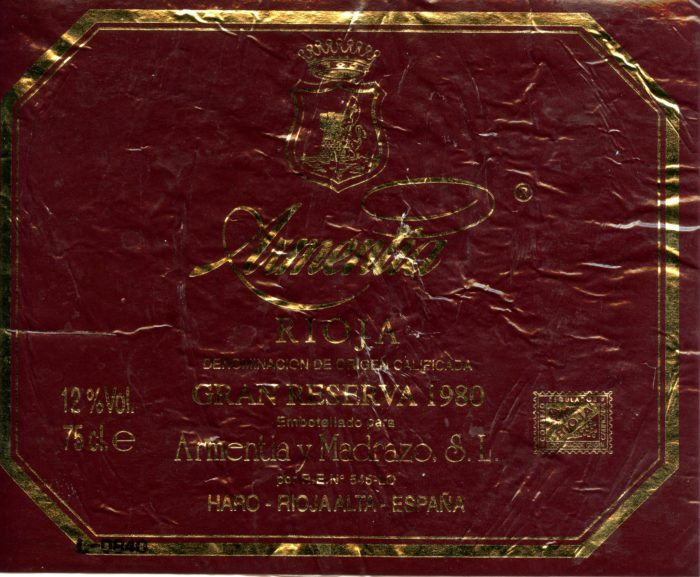 Rioja - 1980 - Armentia y Mandrazo